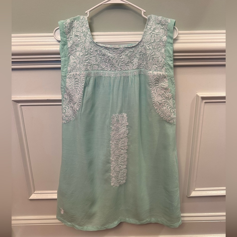 J. Marie | Impeccable Pig XS Mint Embroidered Dress